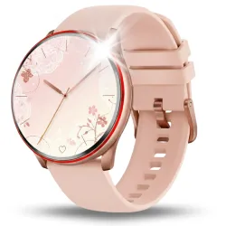 Smartwatch Zegarek Damski Angelo AT77 złoty Sport Zdrowie Rozmowy Powiadomienia Puls Menu PL